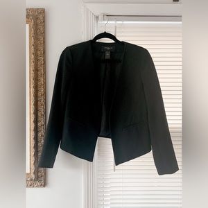Petite Cropped Black Blazer